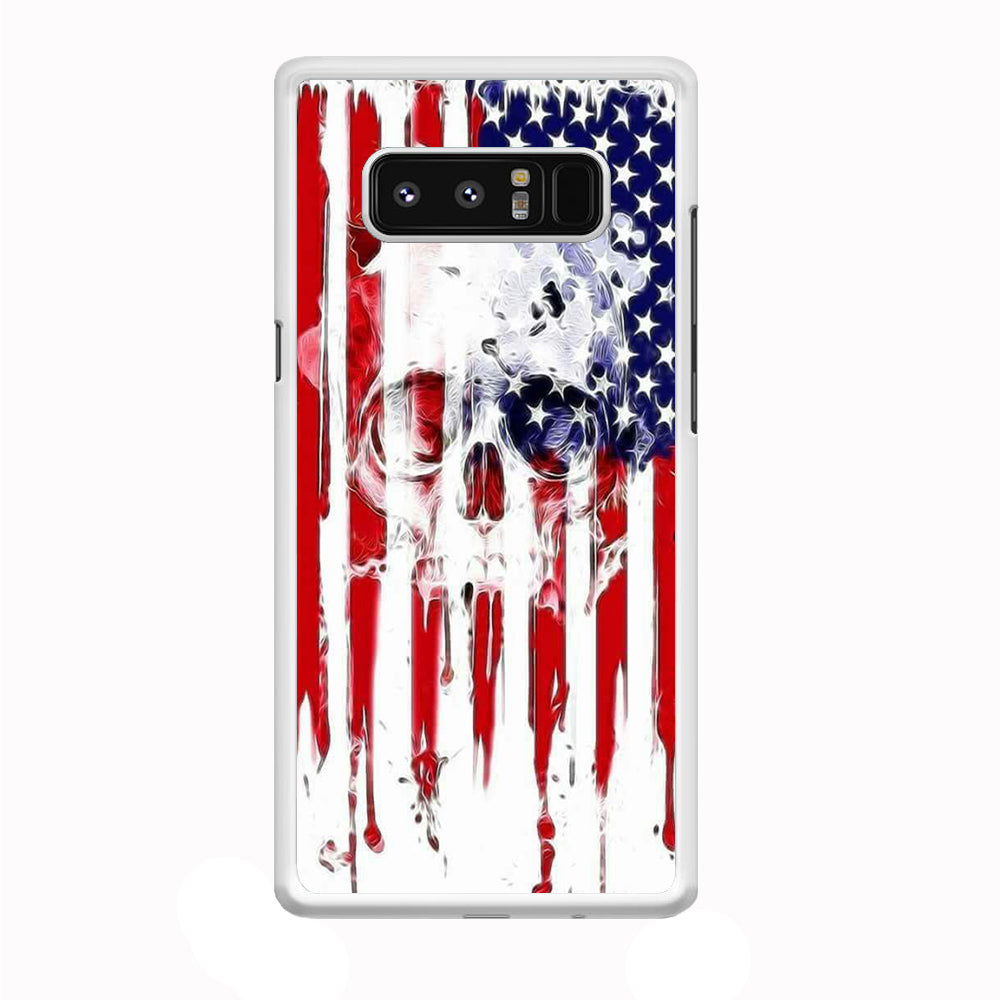 USA Flag Skull Samsung Galaxy Note 8 Case