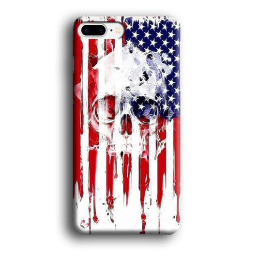 USA Flag Skull iPhone 7 Plus Case