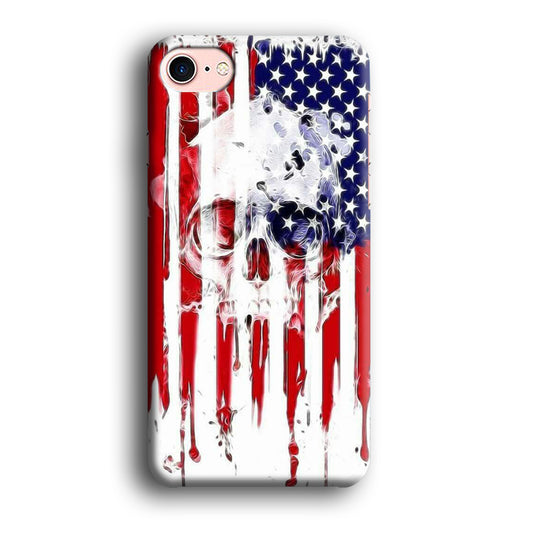 USA Flag Skull iPhone 7 Case