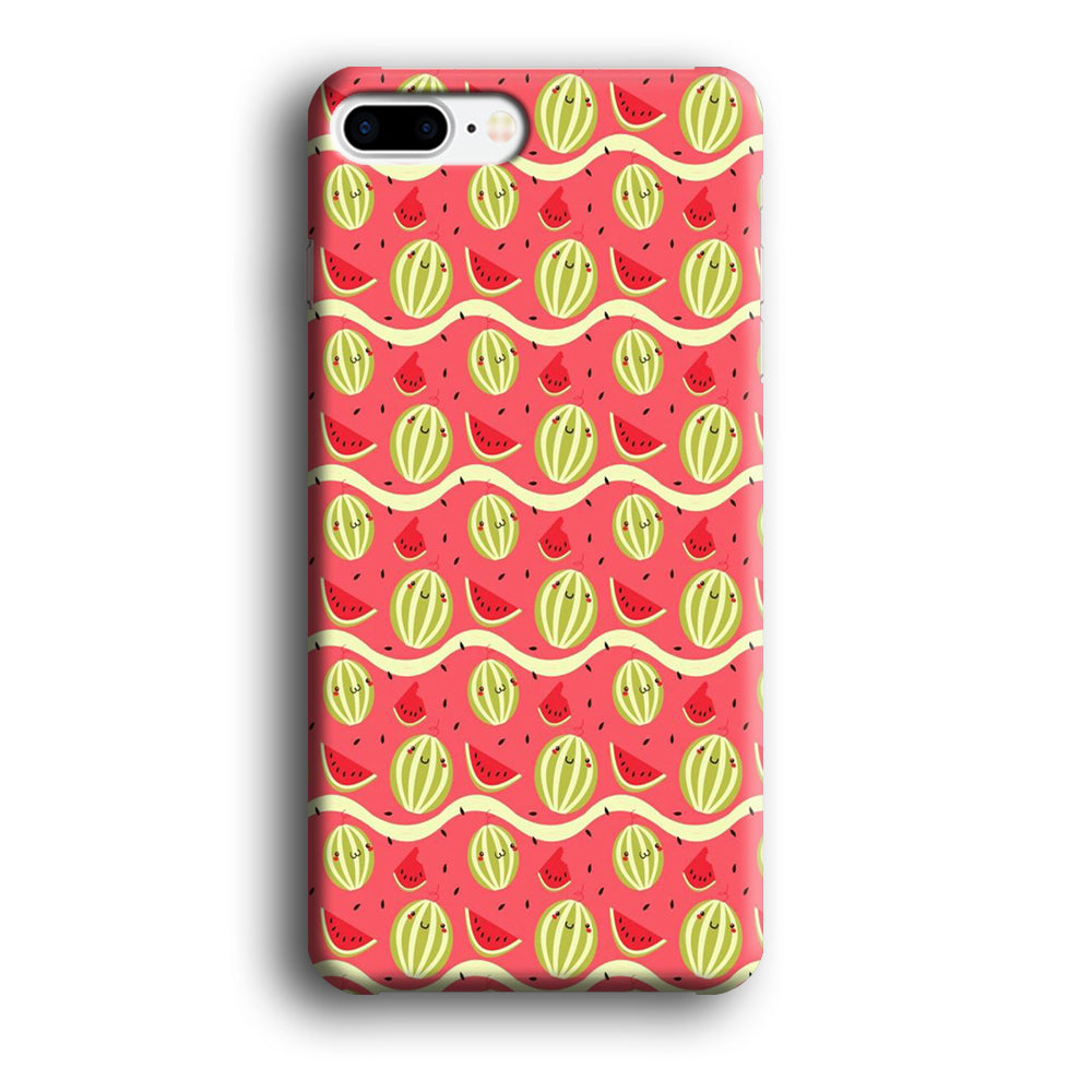 Watermelon Pattern Red iPhone 8 Plus Case