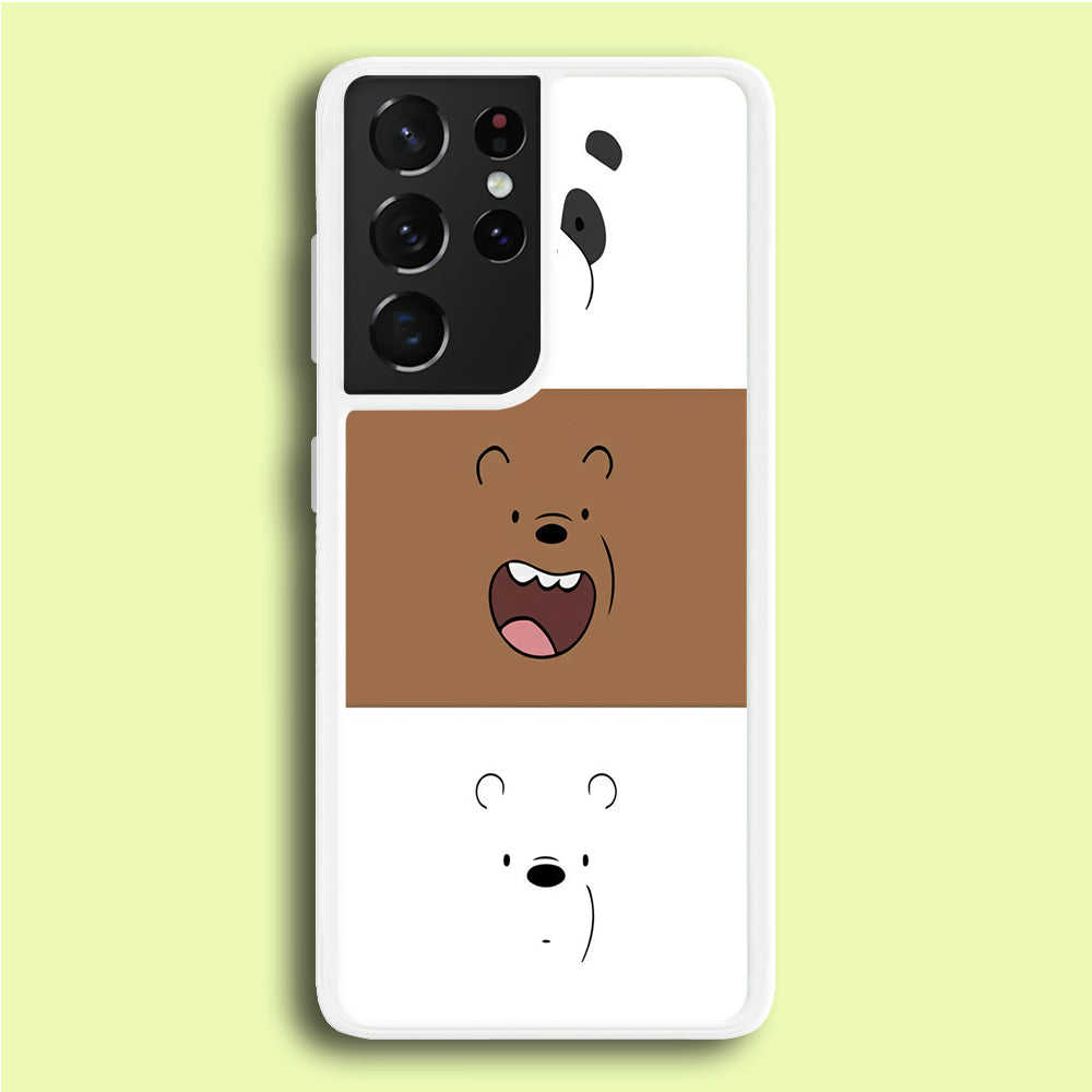 We Bare Bear Face Samsung Galaxy S21 Ultra Case