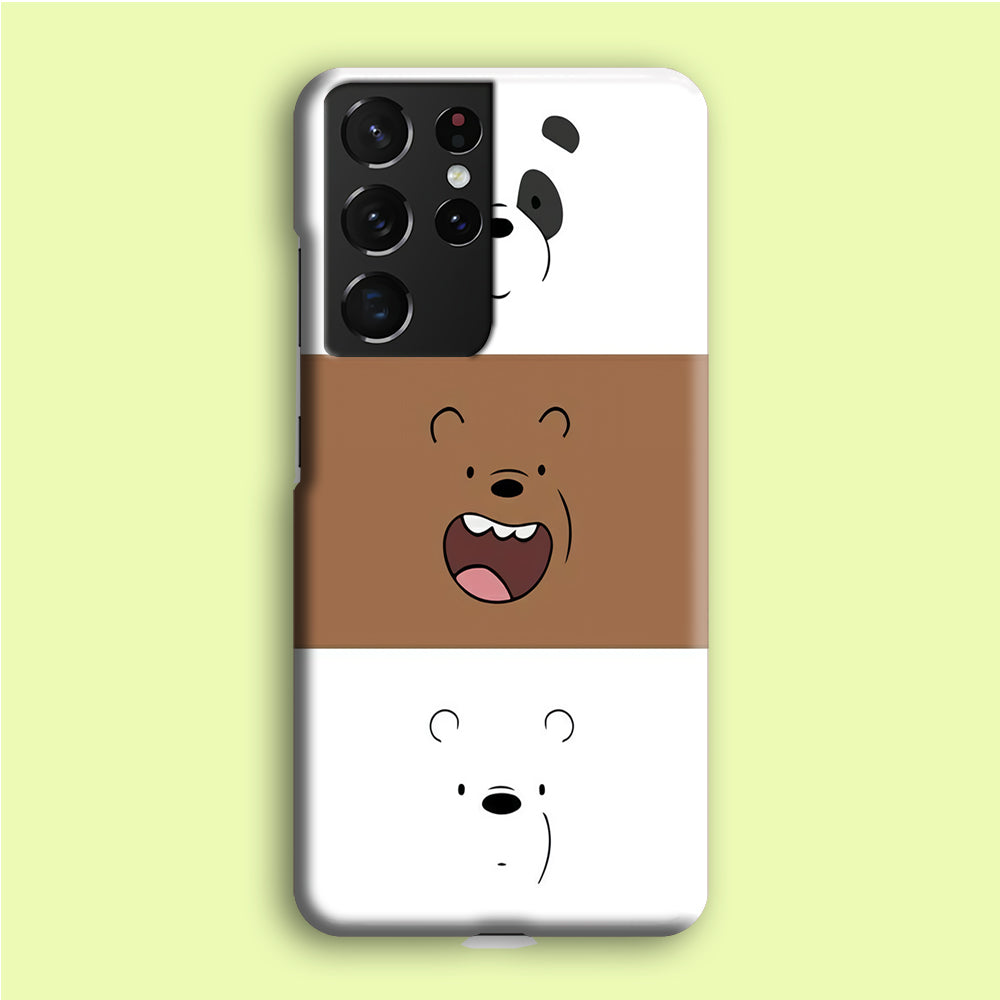 We Bare Bear Face Samsung Galaxy S21 Ultra Case