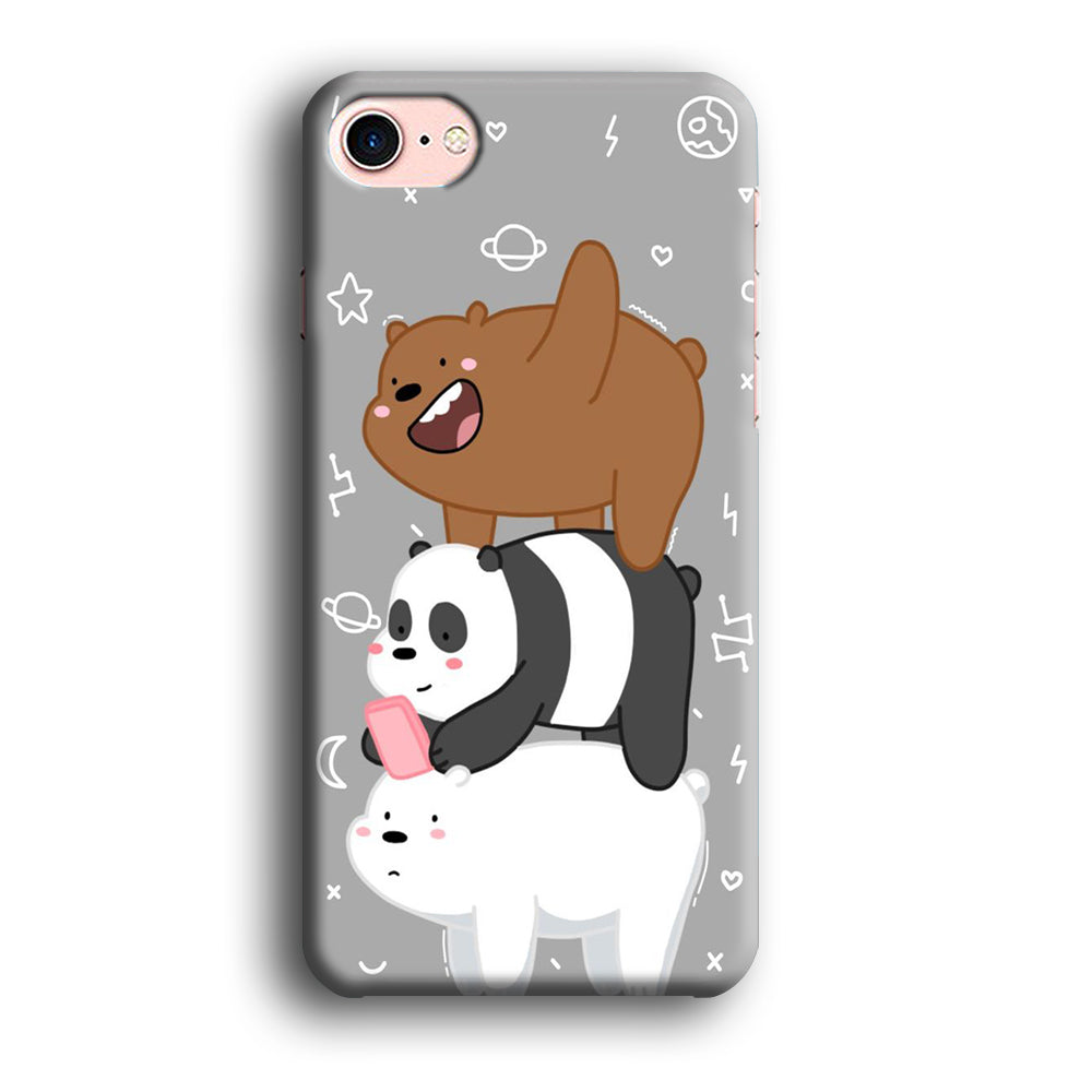 We Bare Bear Overlap iPhone SE 2020 Case