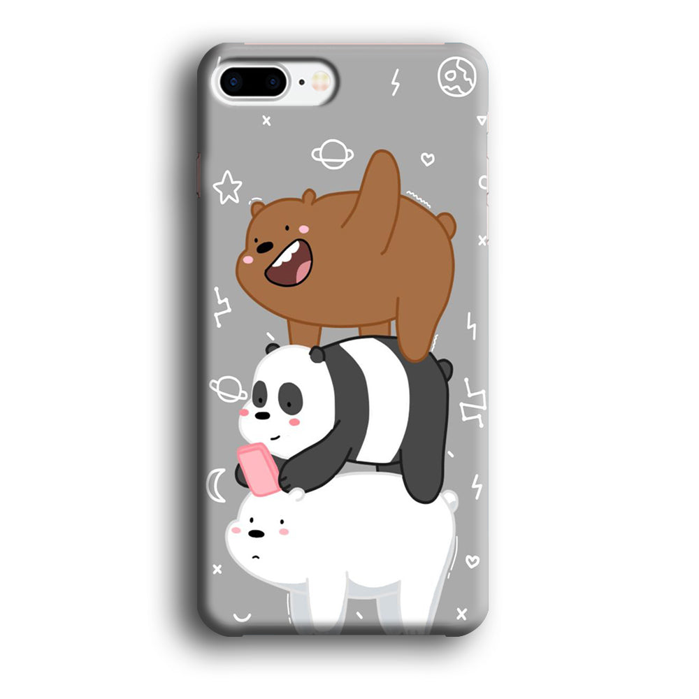 We Bare Bear Overlap iPhone 8 Plus Case